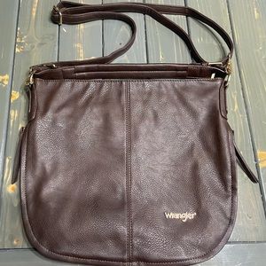Wrangler Over Shoulder Leather Purse New